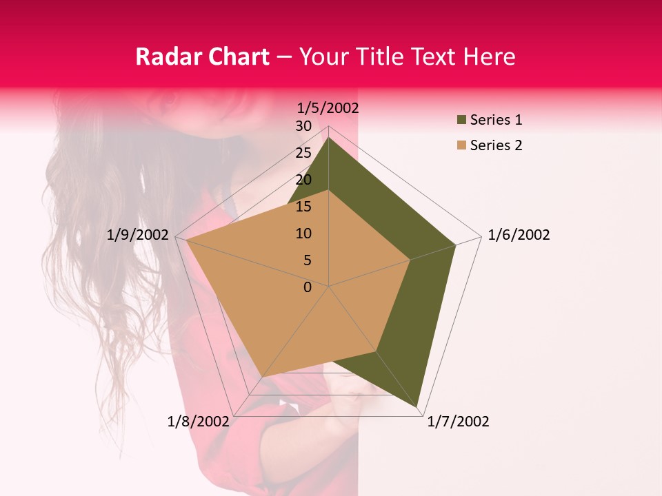Posing Happy Hispanic PowerPoint Template