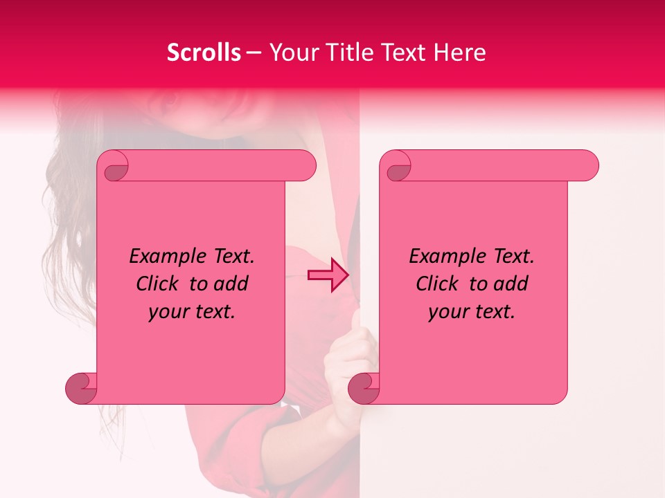 Posing Happy Hispanic PowerPoint Template