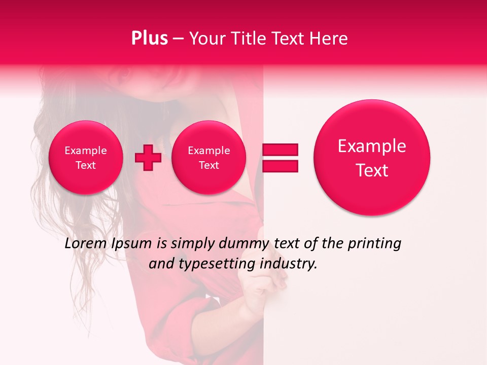 Posing Happy Hispanic PowerPoint Template