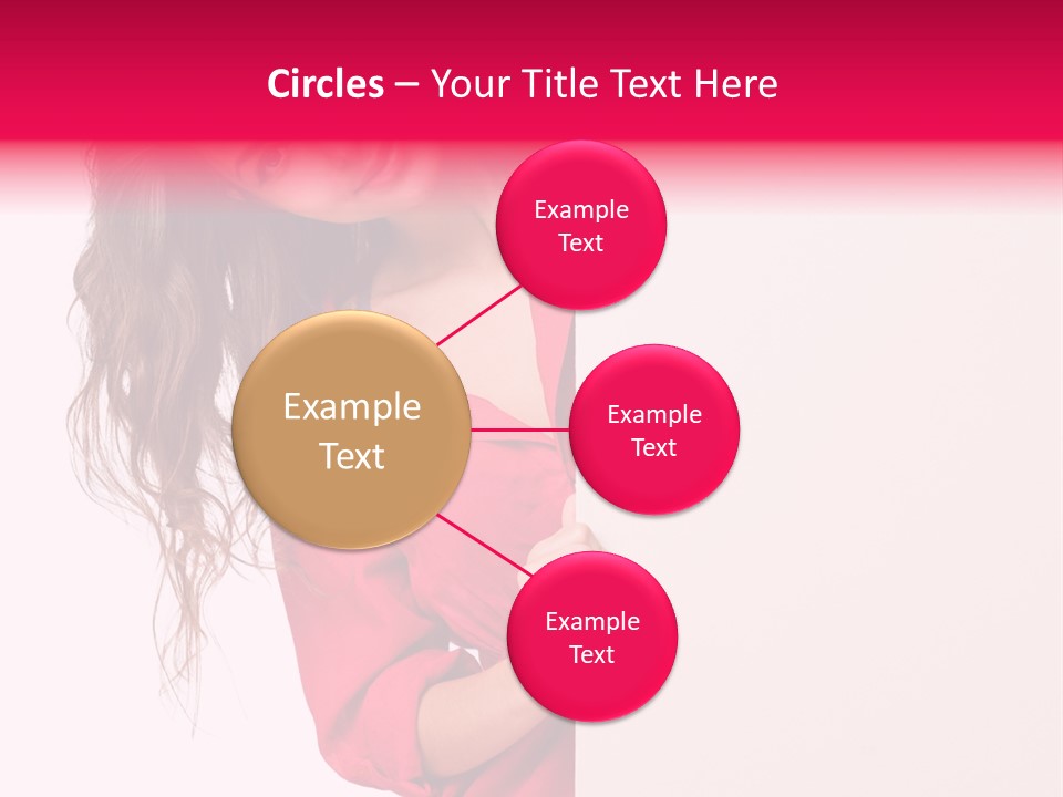 Posing Happy Hispanic PowerPoint Template