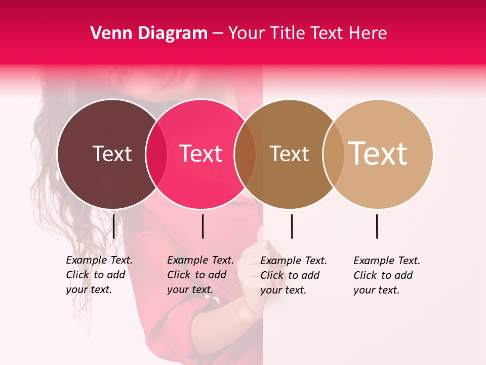 Posing Happy Hispanic PowerPoint Template
