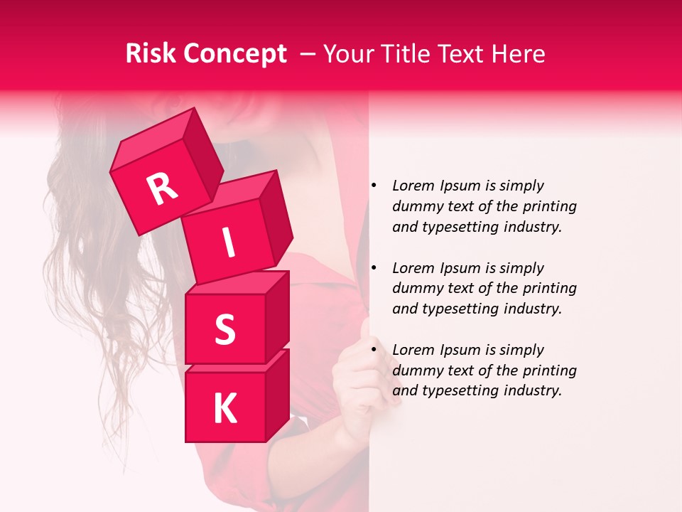 Posing Happy Hispanic PowerPoint Template