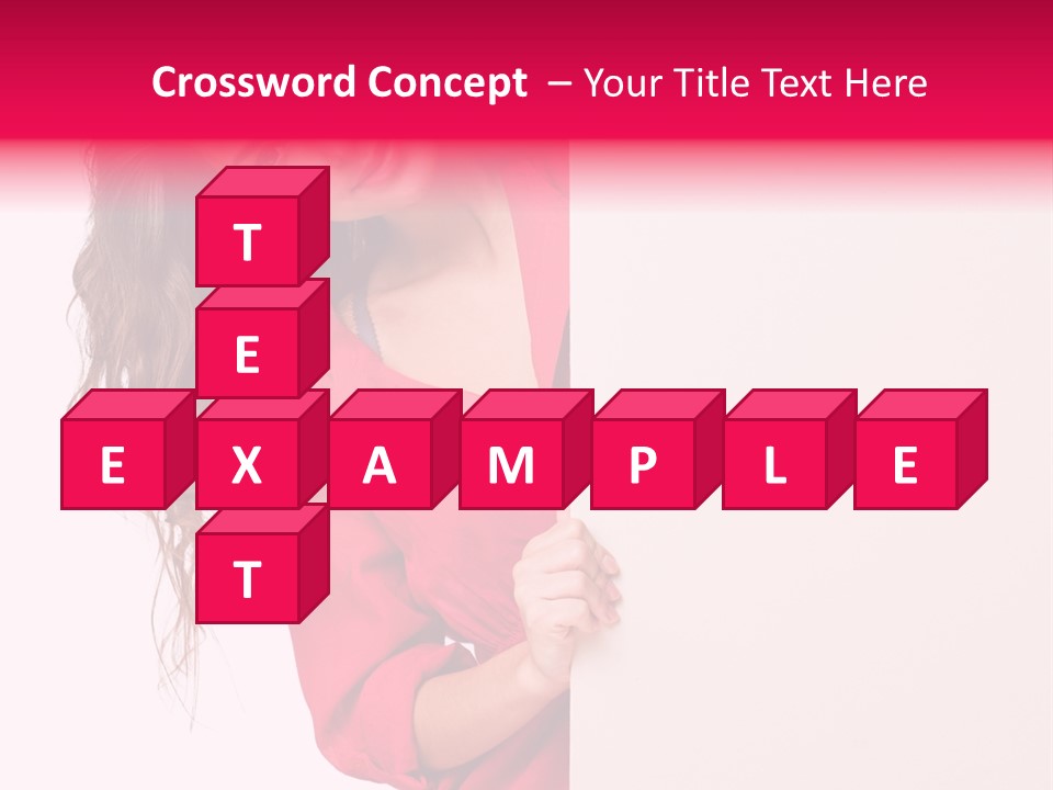 Posing Happy Hispanic PowerPoint Template