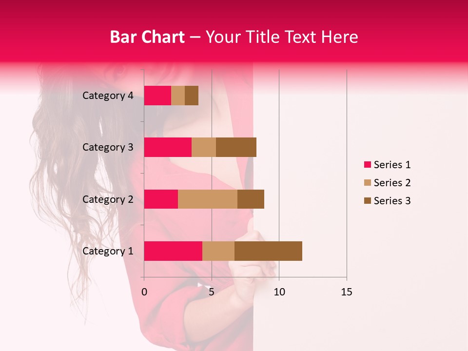 Posing Happy Hispanic PowerPoint Template