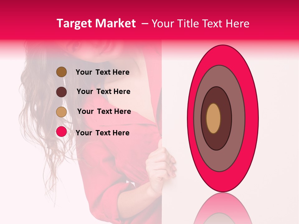 Posing Happy Hispanic PowerPoint Template