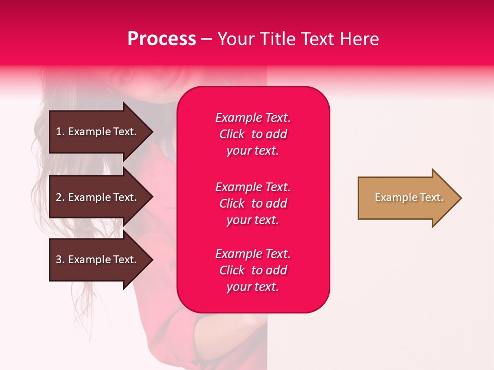 Posing Happy Hispanic PowerPoint Template