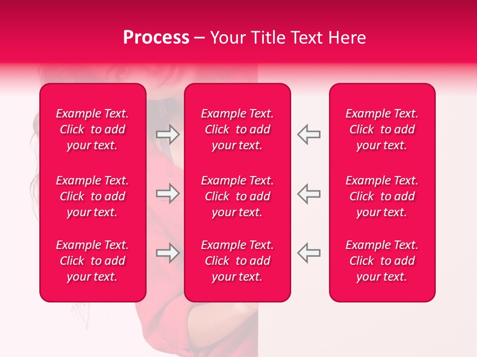 Posing Happy Hispanic PowerPoint Template