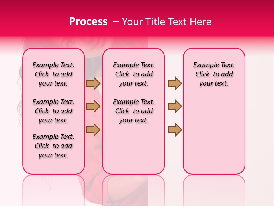 Posing Happy Hispanic PowerPoint Template