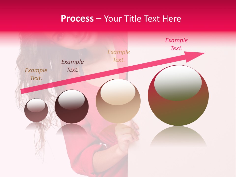 Posing Happy Hispanic PowerPoint Template