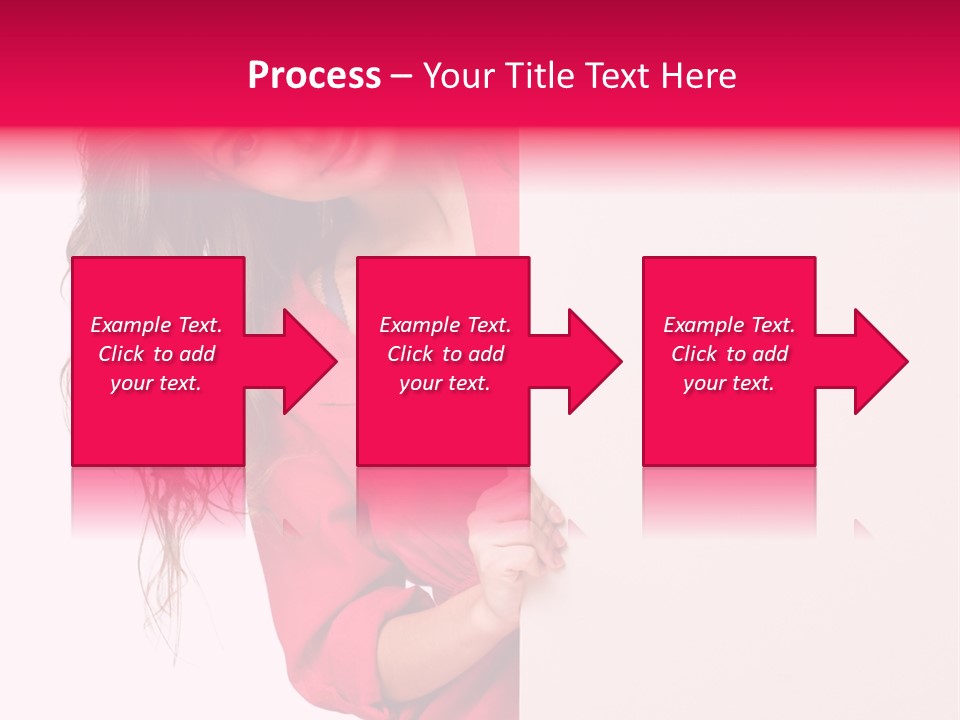 Posing Happy Hispanic PowerPoint Template
