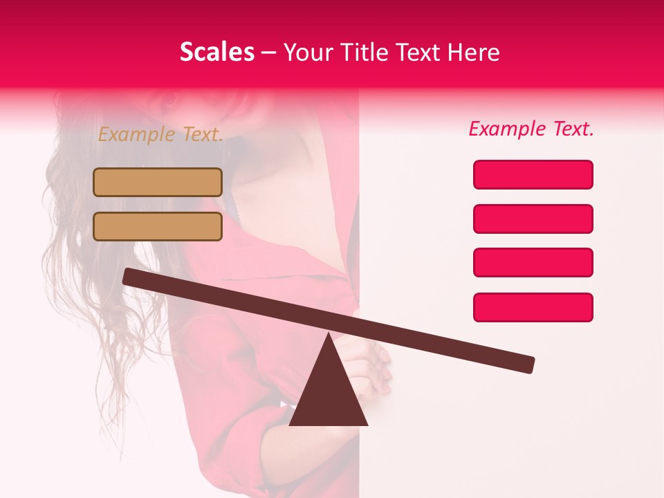 Posing Happy Hispanic PowerPoint Template