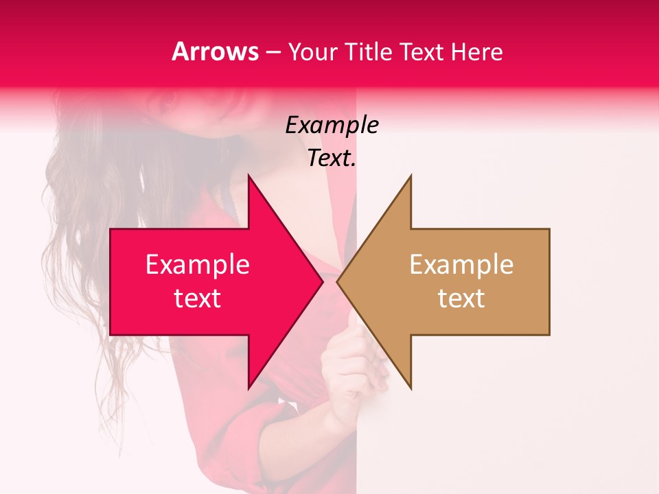 Posing Happy Hispanic PowerPoint Template