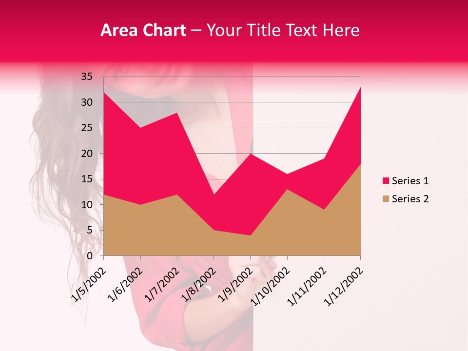 Posing Happy Hispanic PowerPoint Template