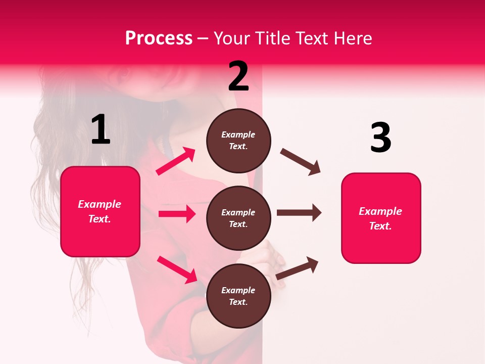 Posing Happy Hispanic PowerPoint Template