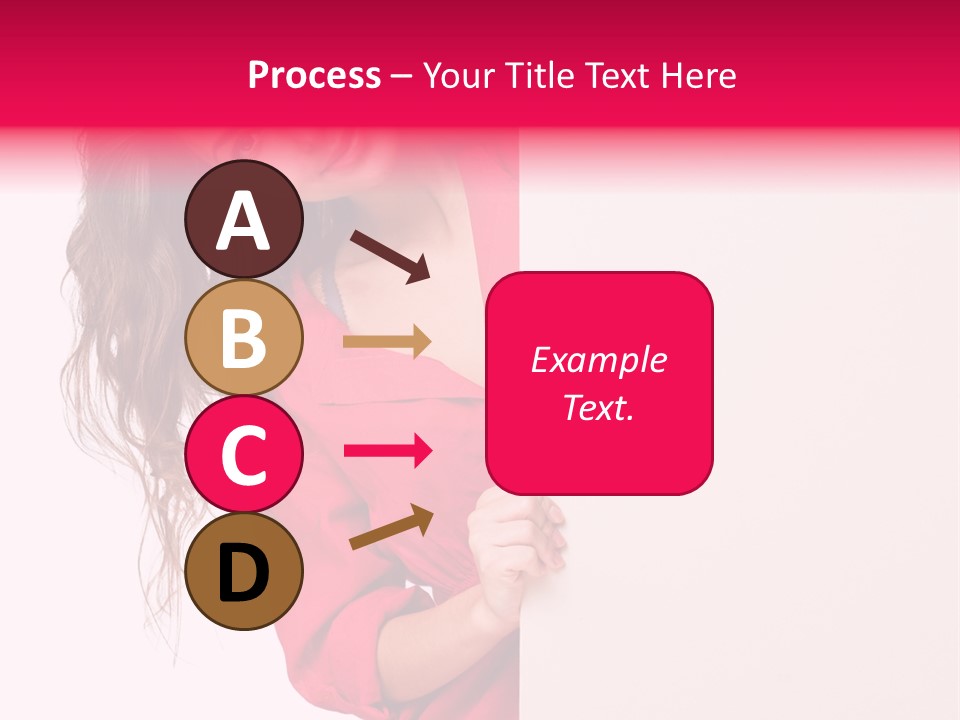 Posing Happy Hispanic PowerPoint Template