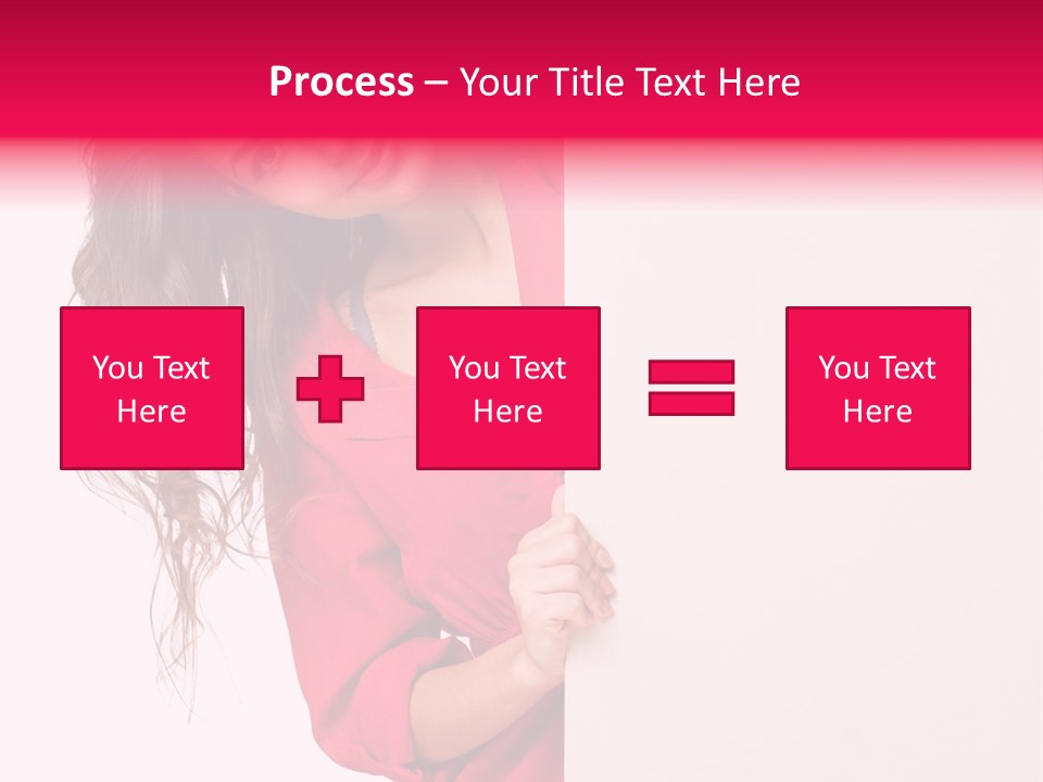 Posing Happy Hispanic PowerPoint Template