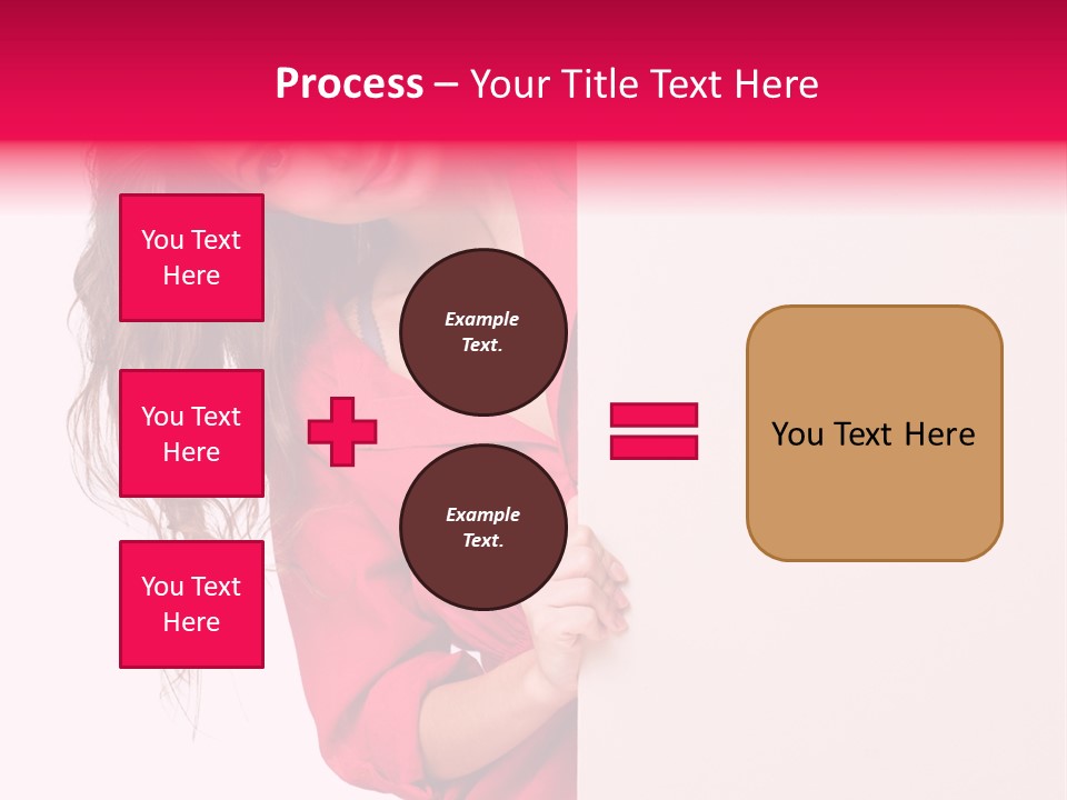 Posing Happy Hispanic PowerPoint Template