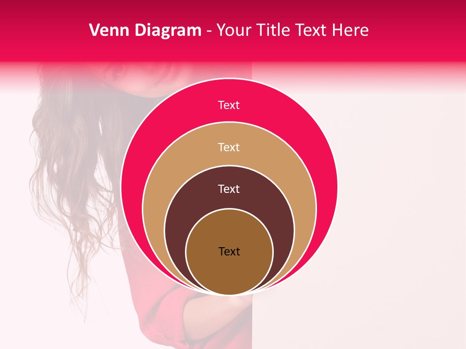 Posing Happy Hispanic PowerPoint Template