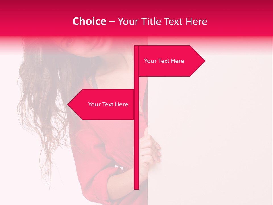 Posing Happy Hispanic PowerPoint Template