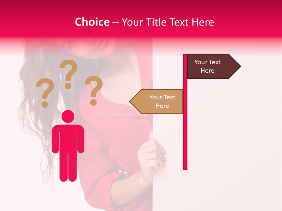 Posing Happy Hispanic PowerPoint Template