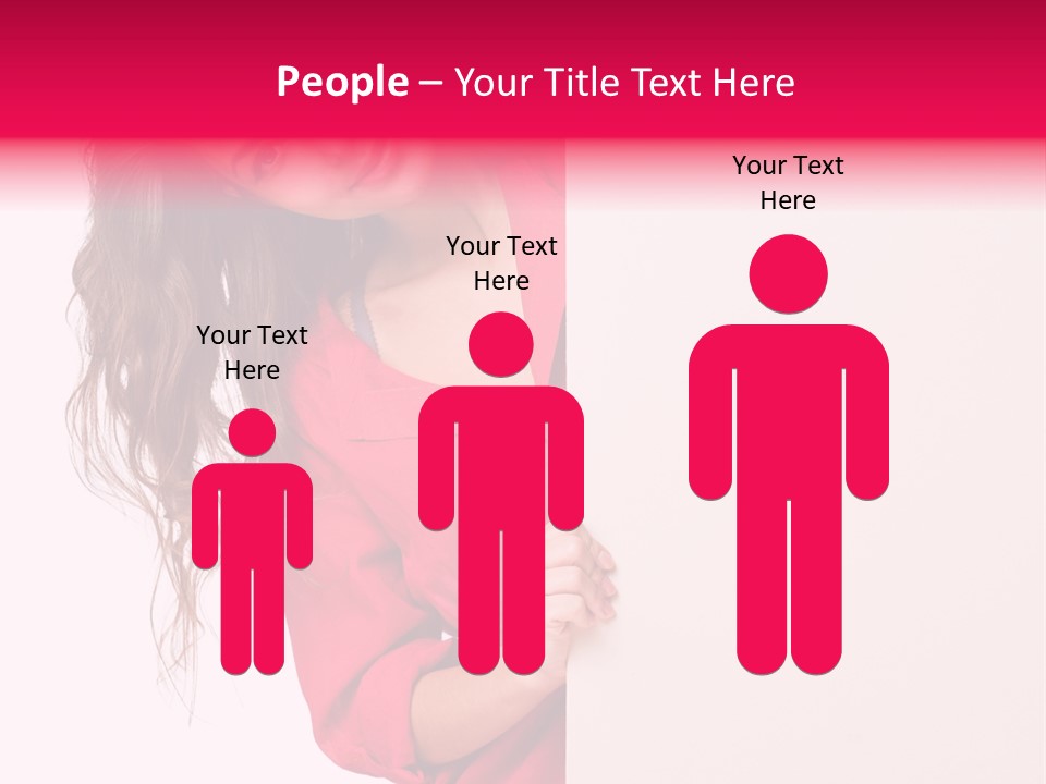 Posing Happy Hispanic PowerPoint Template