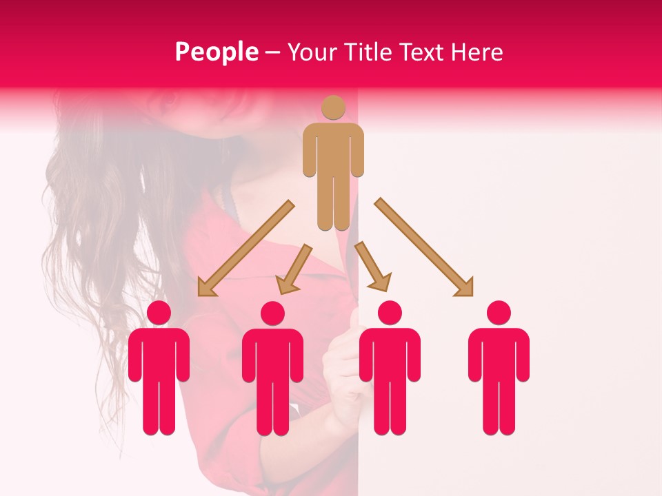 Posing Happy Hispanic PowerPoint Template