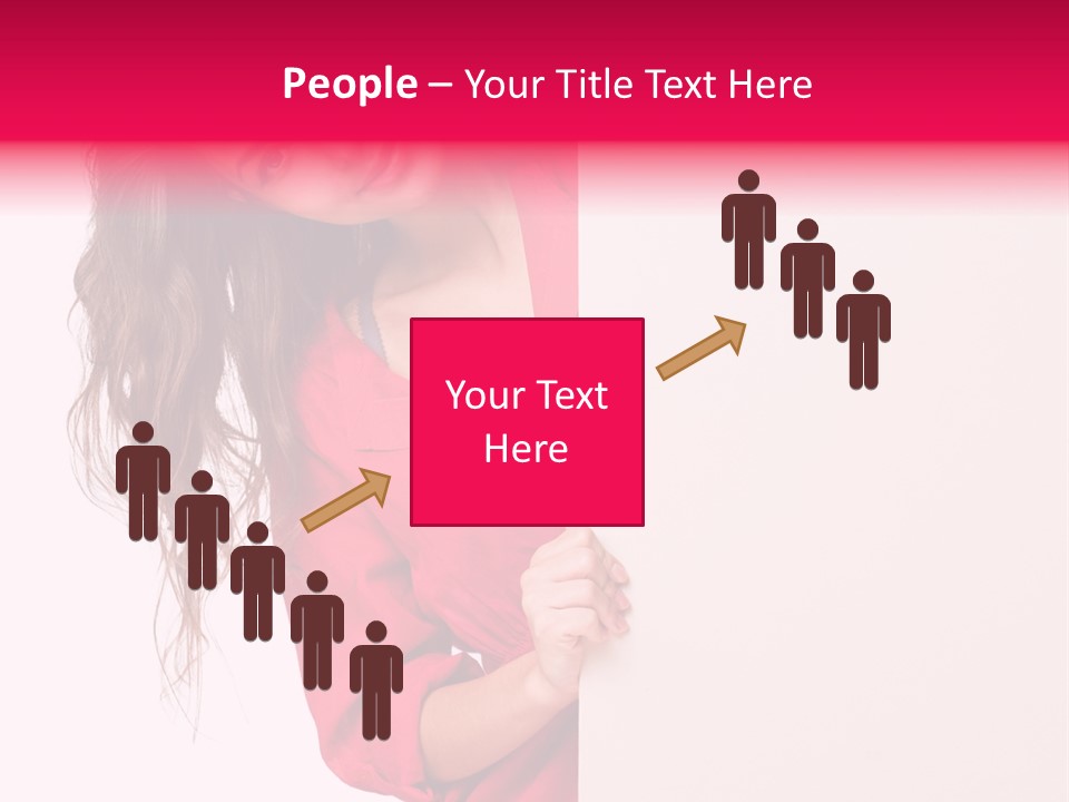 Posing Happy Hispanic PowerPoint Template