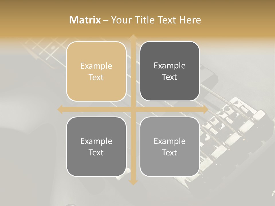 String Instrument Studio Melody PowerPoint Template