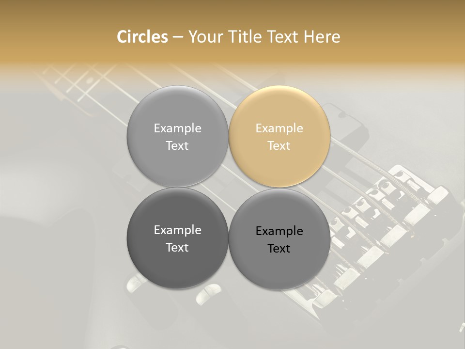 String Instrument Studio Melody PowerPoint Template