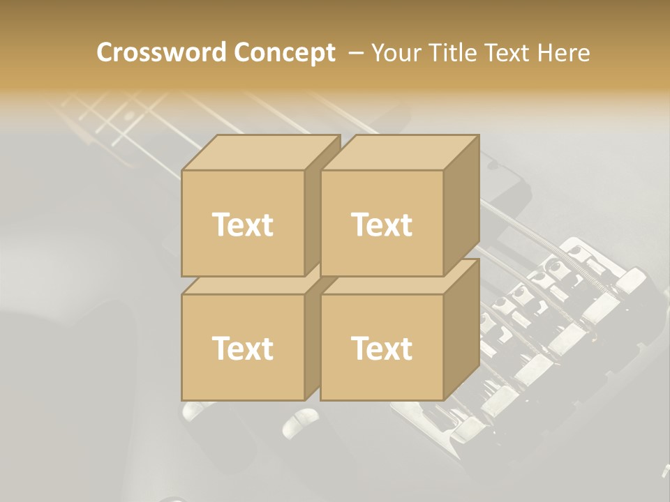 String Instrument Studio Melody PowerPoint Template