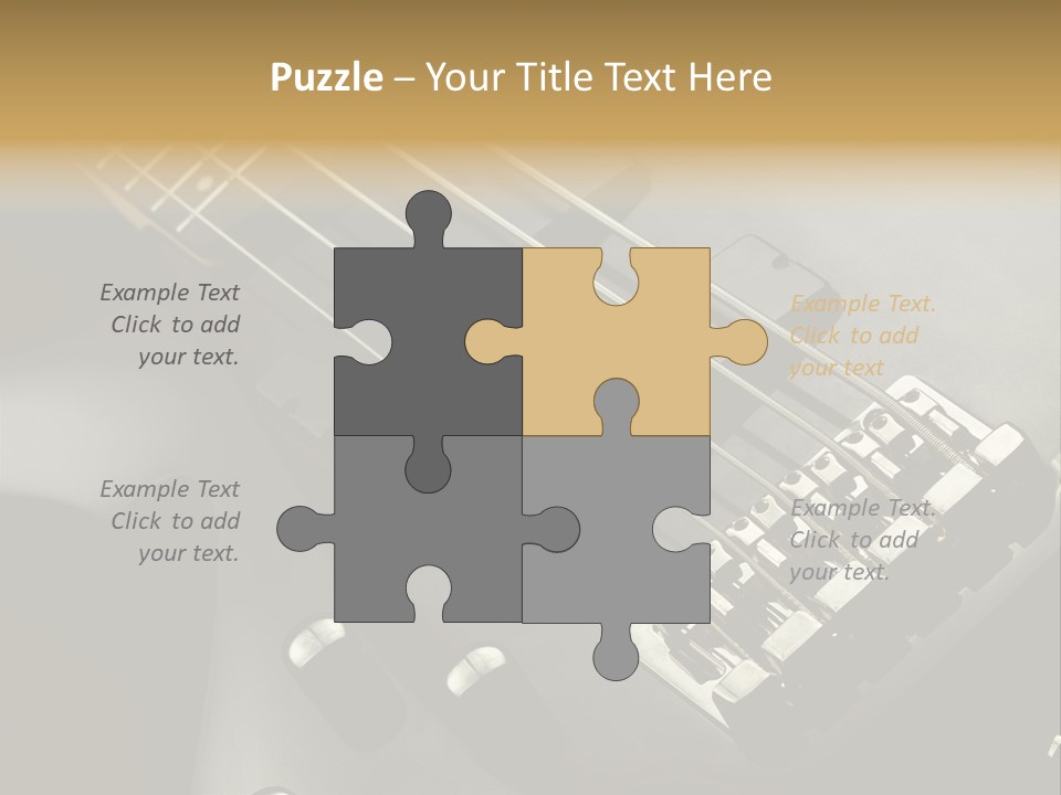 String Instrument Studio Melody PowerPoint Template