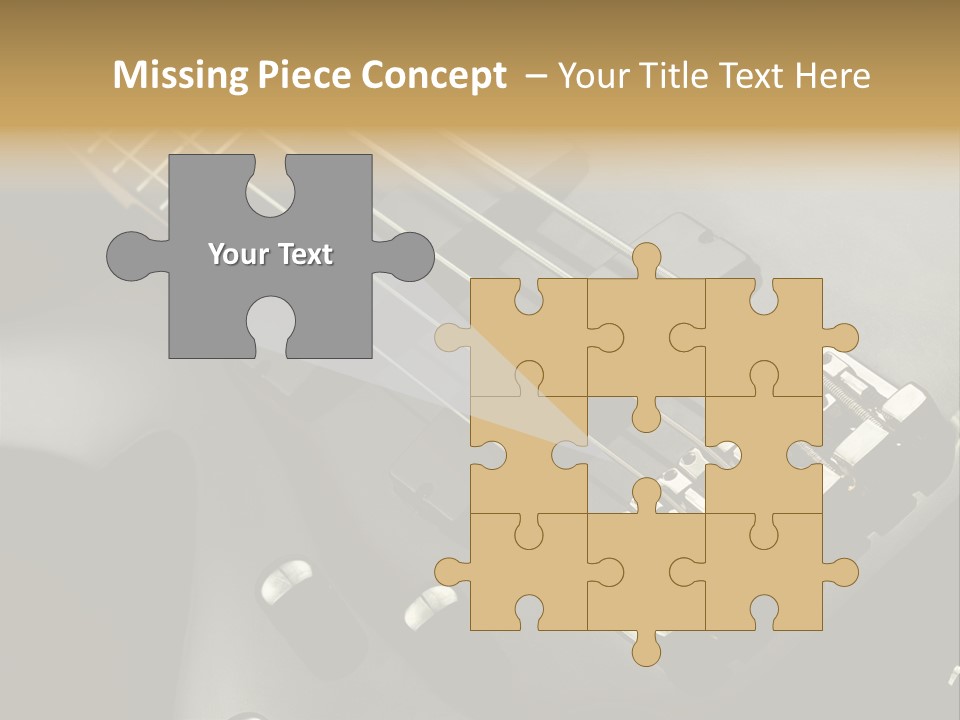 String Instrument Studio Melody PowerPoint Template
