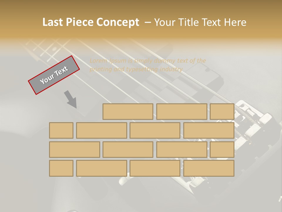String Instrument Studio Melody PowerPoint Template
