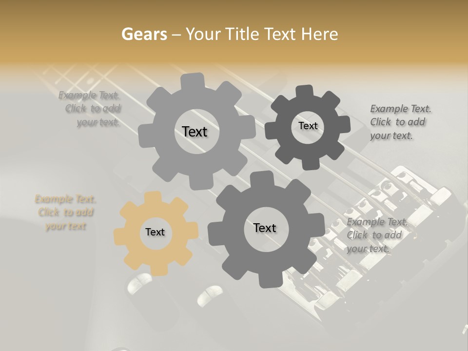 String Instrument Studio Melody PowerPoint Template