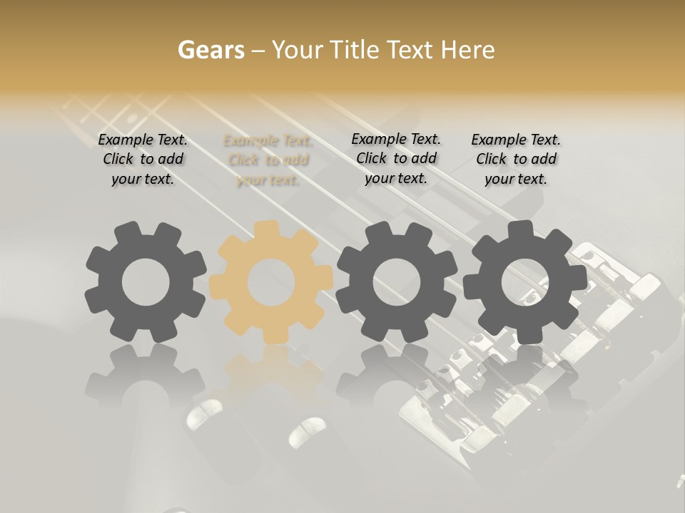 String Instrument Studio Melody PowerPoint Template