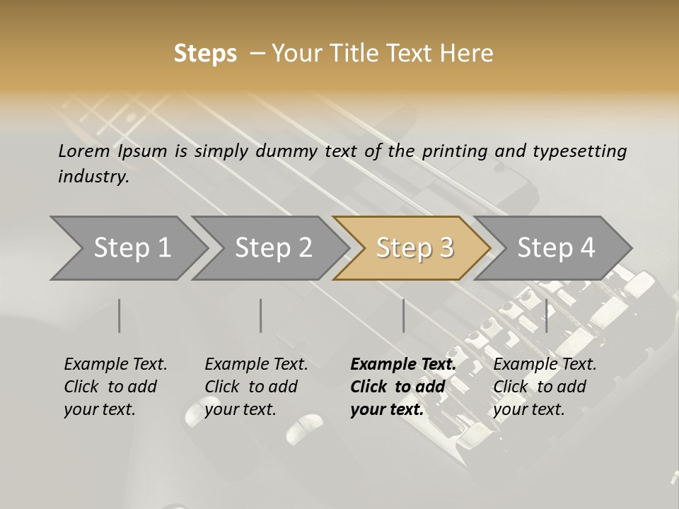 String Instrument Studio Melody PowerPoint Template