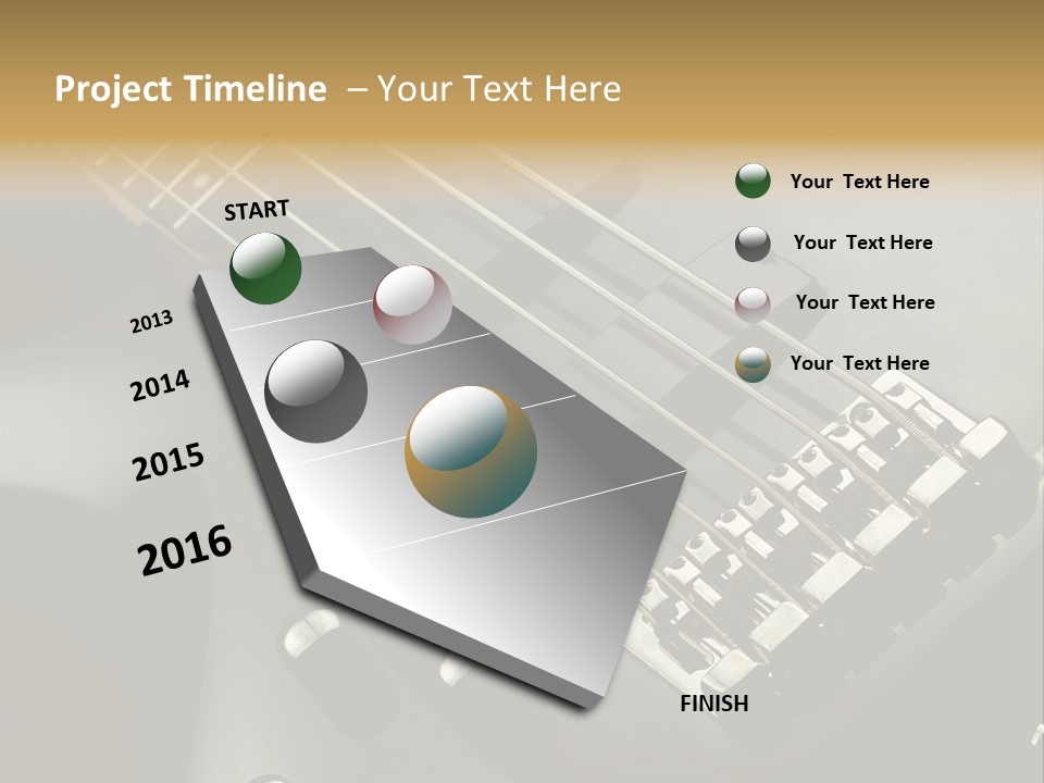String Instrument Studio Melody PowerPoint Template