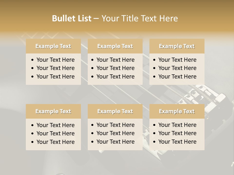 String Instrument Studio Melody PowerPoint Template