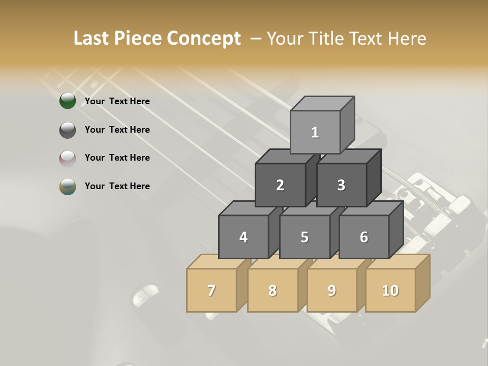 String Instrument Studio Melody PowerPoint Template