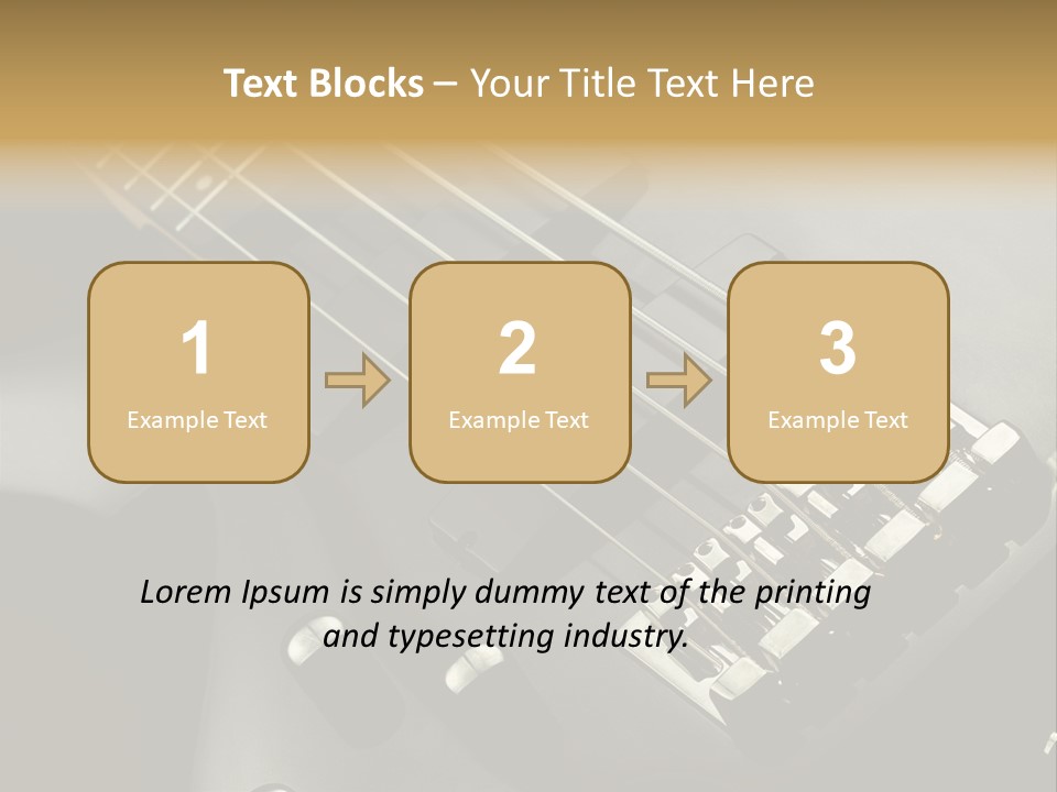 String Instrument Studio Melody PowerPoint Template