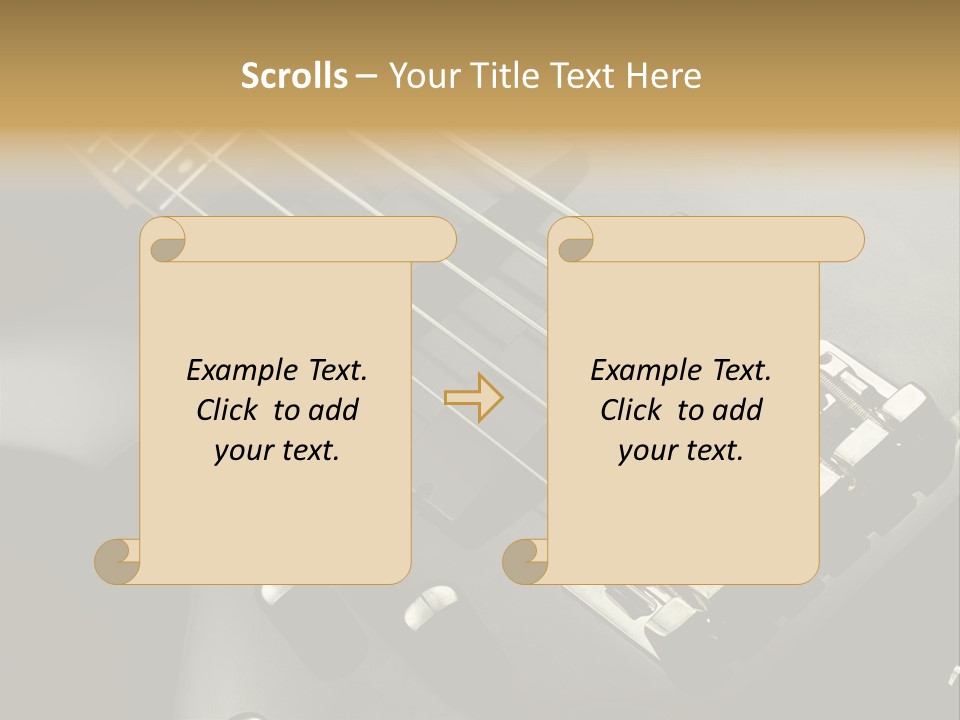 String Instrument Studio Melody PowerPoint Template