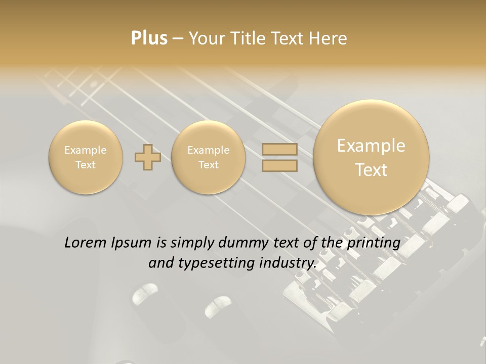 String Instrument Studio Melody PowerPoint Template
