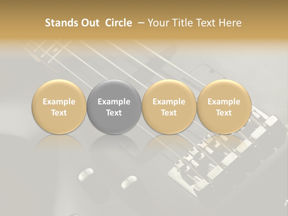 String Instrument Studio Melody PowerPoint Template