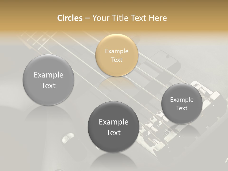 String Instrument Studio Melody PowerPoint Template