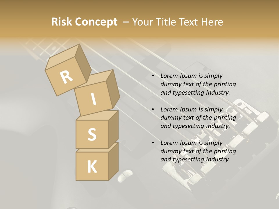 String Instrument Studio Melody PowerPoint Template