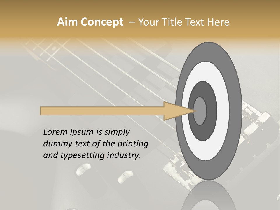 String Instrument Studio Melody PowerPoint Template