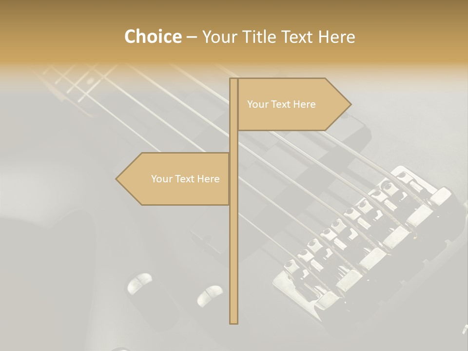 String Instrument Studio Melody PowerPoint Template