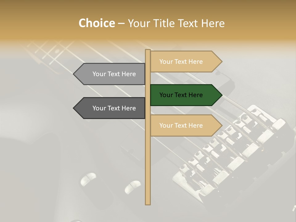 String Instrument Studio Melody PowerPoint Template