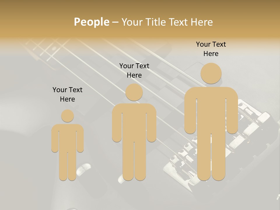 String Instrument Studio Melody PowerPoint Template