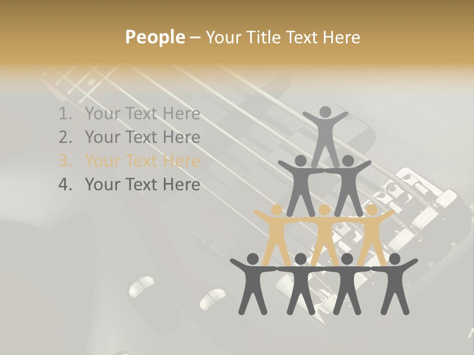 String Instrument Studio Melody PowerPoint Template